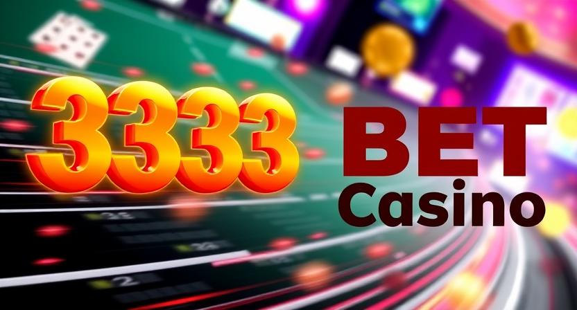 3333BET casino online gaming interface